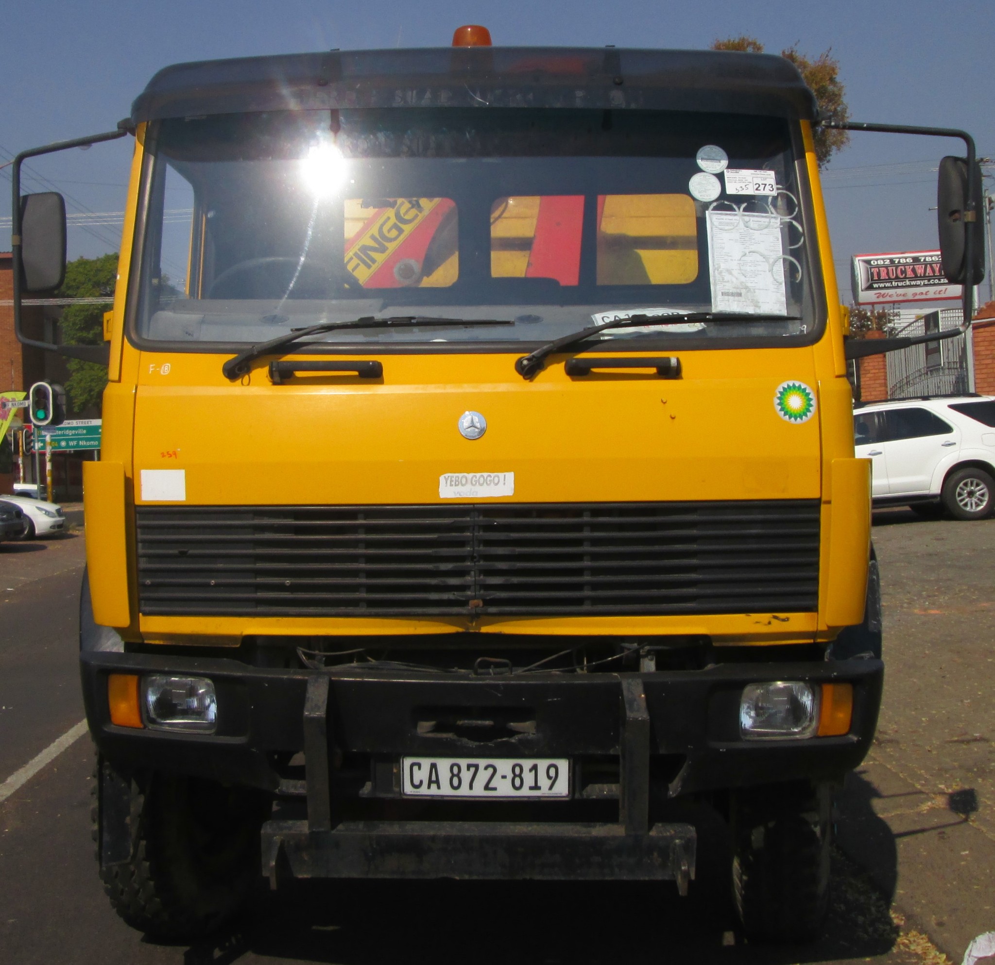 1996 MERCEDES BENZ 1617 8TON WITH PALFINGER PE8000 CRANE AND GRAB 4X4 TIPPER - Image 3