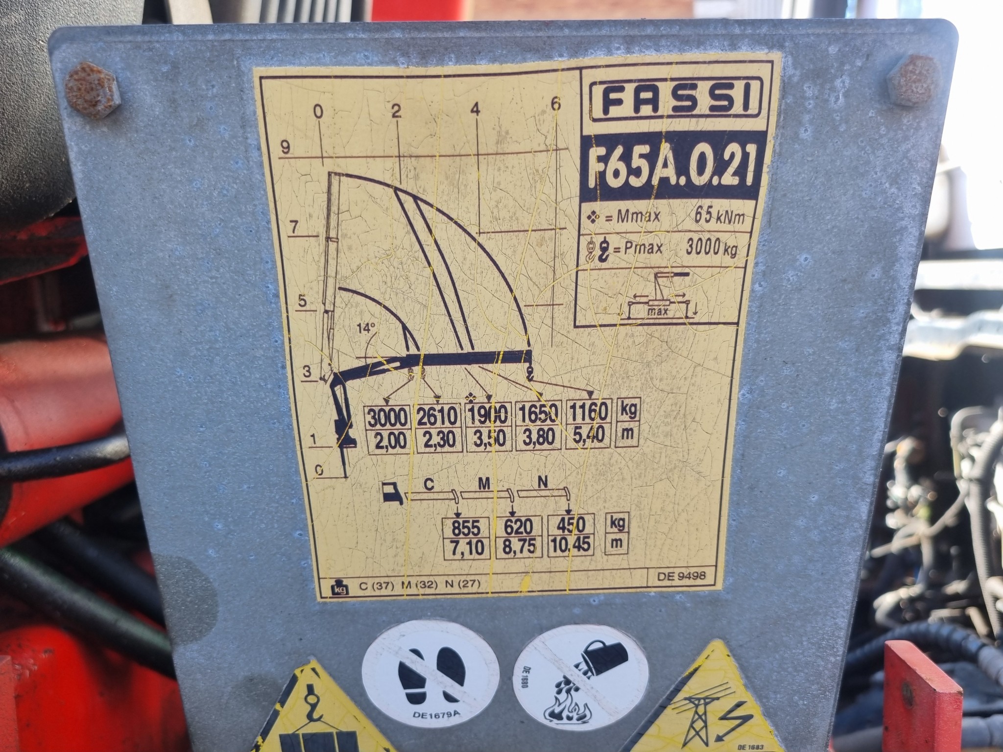 2013 UD80 5CUBE  TIPPER DROPSIDE BODY WITH FASSI F65 CRANE & GRAB - Image 10